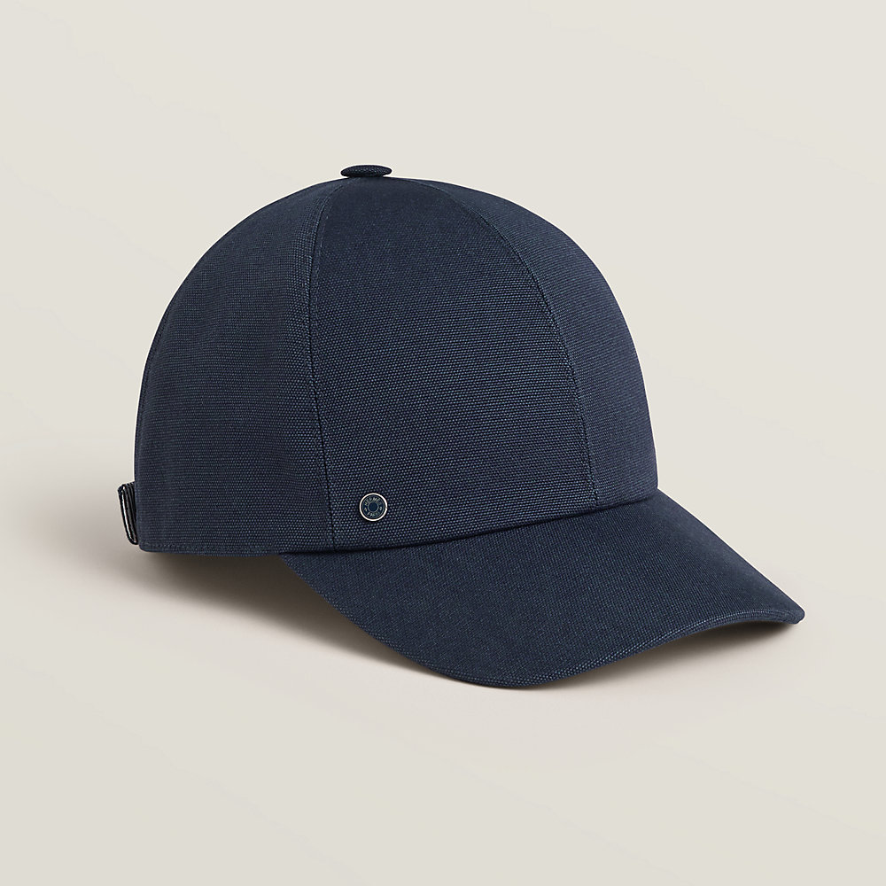 【サイドに「H」モチーフ】HERMES Tess Pierce デニム キャップ Tess Denim cap | Hermès Poland